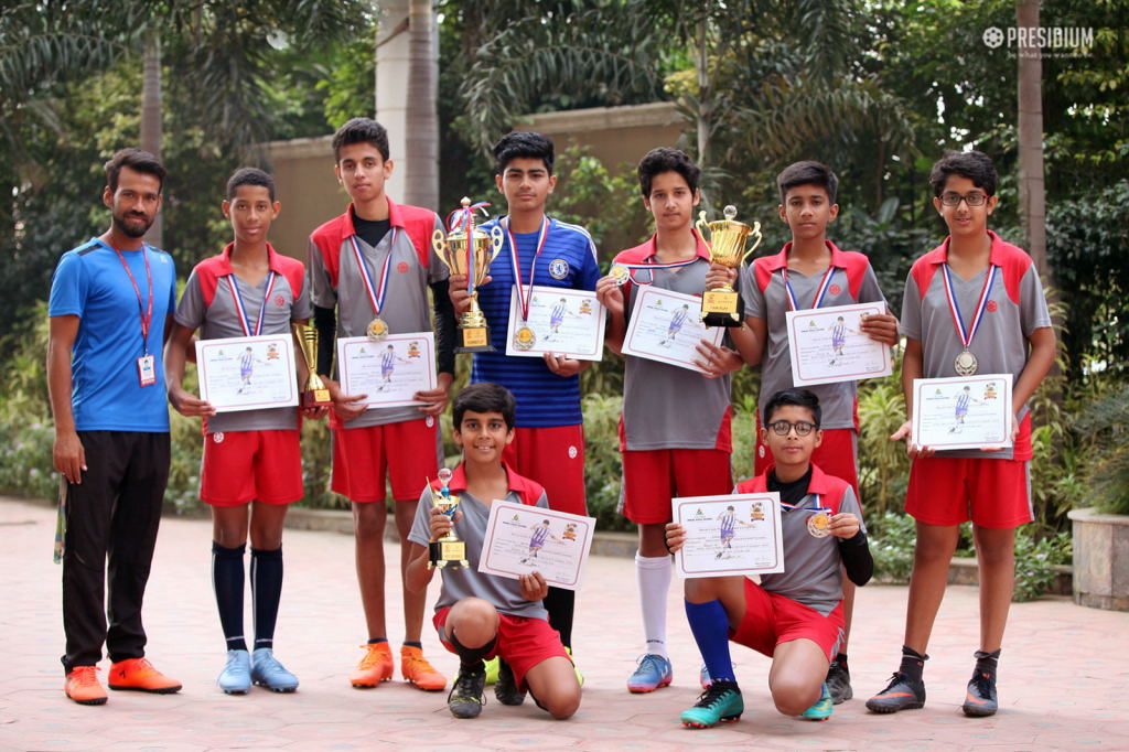Presidium Gurgaon-57, YOUNG FOOTBALLERS HIT THE VICTORY GOAL AT THE FOOTBALL TOURNAMENT 
